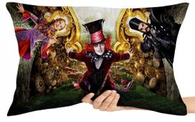 Capa Premium para Travesseiro ou Almofada chapeleiro maluco alice e o tempo Capa Premium para Travesseiro ou Almofada chapeleiro maluco alice e o tempo