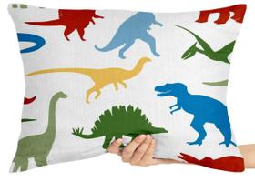 Capa Premium para Travesseiro ou Almofada dinossauros coloridos rex safari Capa Premium para Travesseiro ou Almofada dinossauros coloridos rex safari