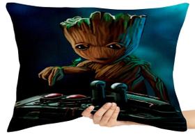 Capa Premium para Travesseiro ou Almofada guardioes da galaxia groot fita Capa Premium para Travesseiro ou Almofada guardioes da galaxia groot fita