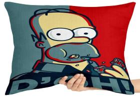 Capa Premium para Travesseiro ou Almofada homer simpsons rosquinha Capa Premium para Travesseiro ou Almofada homer simpsons rosquinha