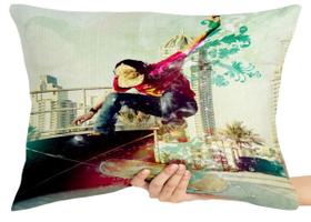 Capa Premium para Travesseiro ou Almofada skate movement skatista esporte Capa Premium para Travesseiro ou Almofada skate movement skatista esporte
