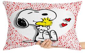 Capa Premium para Travesseiro ou Almofada snoopy coracao