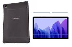 Capa Preta Anti Shock + Película Vidro para Tablet A7 T500 T505 10.4 Polegadas