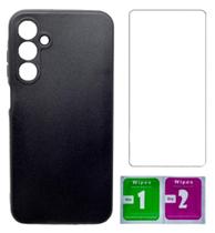 Capa Preta Aveludada Para Galaxy A25 + Pelicula Vidro