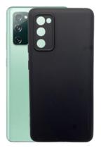 Capa Preta Aveludada Para Galaxy S20 Fe + Pelicula Ceramica - Mustangshop