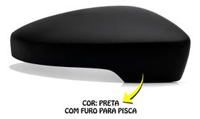 Capa preta c/ pisca retrovisor ld esquerdo(motorista) gol 2012 2013 2014 2015 2016 2017 2018 2019