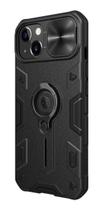 Capa PRETA CamShield Armor Case (Dazzling Metal) TPU/ PC - iP 13 - NILLKIN