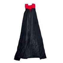 Capa Preta Com Gola Vermelha 153 cm Capa Preta Com Gola Vermelha 153 cm