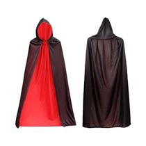 Capa Preta Halloween Adulto 140m Assustador Fantasia Cosplay