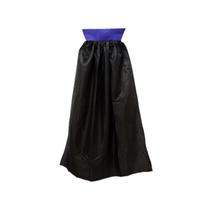 Capa Preta Infantil Com Gola Roxa 99cm Capa Preta Infantil Com Gola Roxa 99cm