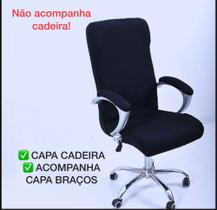 Capa Preta Padrão Para Cadeira Executiva/Escritório Malha - House Lima