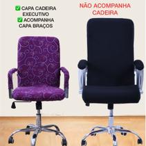 Capa Preta Para Cadeira Executiva/Escritório Padrão - House Lima