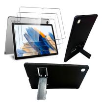Capa Preta Suporte p/ Tablet Samsung Tab A8 X200/X205 10.5 kit com Película de Vidro temperado - Commercedai