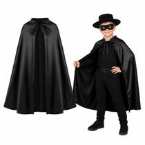 Capa Preta Zorro Infantil Fantasia Capa Preta Zorro Infantil Fantasia