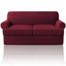 Capa Prince Deco T Cushion Loveseat Burgundy Velvet Capa Prince Deco T Cushion Loveseat Burgundy Velvet