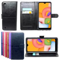 Capa Proteção Capinha Carteira Para Galaxy A01 Flip Case