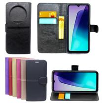 Capa Proteção Capinha Carteira Para Redmi 14c Flip Case + Pelicula Privacidade