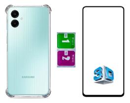 Capa Proteção Impacto Para Galaxy A06 + Pelicula 3d Curva