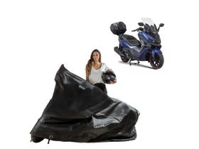 Capa Proteção Moto Dafra Cruisym 300 com Baú Impermeável Capa Proteção Moto Dafra Cruisym 300 com Baú Impermeável