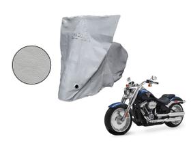 Capa Proteção Moto Harley Davidson Fat Boy Cinza