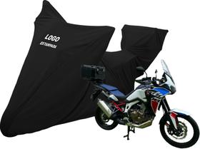 Capa Proteção Moto Honda Crf 1000 L Africa Twin Com Bauleto Capa Proteção Moto Honda Crf 1000 L Africa Twin Com Bauleto