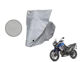 Capa Proteção Moto Tiger 800 / 900 / 1000 Cinza