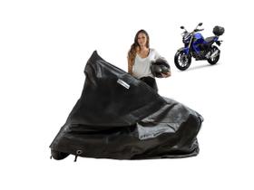 Capa Proteção Moto Yamaha Fazer FZ25 Com Baú Bauleto Capa Proteção Moto Yamaha Fazer FZ25 Com Baú Bauleto