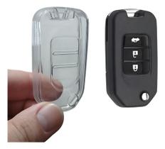 Capa Proteção Para Chave Canivete Honda Tpu Transparente Capa Proteção Para Chave Canivete Honda Tpu Transparente