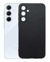 Capa Proteção Preta Aveludada Para Galaxy M35 Silicone Case Capa Proteção Preta Aveludada Para Galaxy M35 Silicone Case