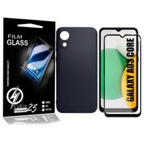 Capa Proteção Veludo Galaxy A03 Core A032 6.5 + Pel Vidro 3d Full - Cell In Power25