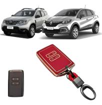 Capa Protege Chave Cartão Presencial 4 Botões Renault Duster Captur
