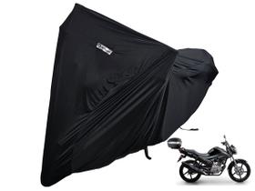 Capa Proteger Cobrir Moto Lycra Tecido Yamaha YBR com Baú Capa Proteger Cobrir Moto Lycra Tecido Yamaha YBR com Baú
