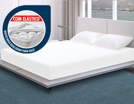 Capa Protetor Cama Colchão Casal Com Elástico Anti-ácaro Resistente 138x188x18cm - Envio Imediato