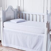 Capa Protetor De Colchão Berço Americano Impermeável 130x70 Branco Capa Protetor De Colchão Berço Americano Impermeável 130x70 Branco