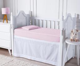 Capa Protetor De Colchão Berço Americano Impermeável 130x70 Branco Capa Protetor De Colchão Berço Americano Impermeável 130x70 Branco