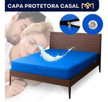 Capa Protetor De Colchão Casal Impermeável Hospitalar Macio