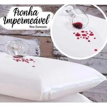 Capa Protetor De Colchão Casal Impermeável Micromatelada + 2 Protetores de Travesseiro Impermeável