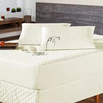 Capa Protetor De Colchão Impermeável Casal King Size Matelado Com Elástico PRATICIDADE, SECAGEM RAPIDA PALHA