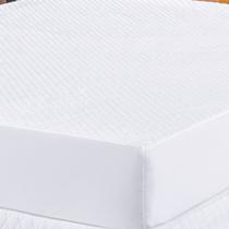Capa Protetor de Colchão Solteiro Impermeável Box Branco