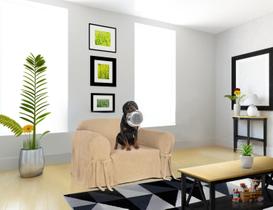 Capa Protetor de Sofá 1 Lugar Impermeável Acquablock Pets Cachorro Criança Gato Kid Criança Anti Unha