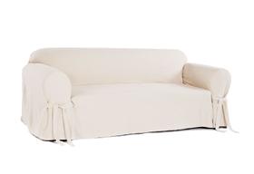 Capa Protetor de Sofá 3 Lugares Brim Peletizado Confortável Macia Lar Decoração Sala 100% Algodão