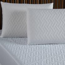 Capa Protetor de Travesseiro Impermeável Avulso Branco