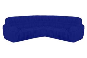 Capa Protetor Para Sofá De Canto 21 Elásticos Malha Gel Premium
