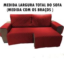 Capa protetor para sofa retratil resistente 2,30 2mod largura total do sofa com os braços