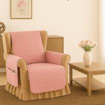 Capa Protetor pra Sofá Poltrona do Papai 1 Lugar Moderna Retrátil Reclinável Decorativo Porta Objeto