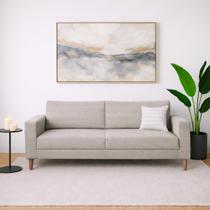 Capa Protetor Sofá 3 Lugares Algodão Elástica Conforto Cotton Flex COR CINZA
