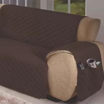 Capa Protetor Sofá 3 Lugares Matelassê Poliéster Com Bolso Capa Protetor Sofá 3 Lugares Matelassê Poliéster Com Bolso