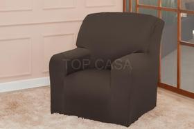 Capa Protetor Sofá Poltrona Papai 1 Lugar Coladinha Marrom Capa Protetor Sofá Poltrona Papai 1 Lugar Coladinha Marrom