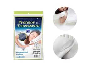 Capa Protetor Travesseiro Impermeável Fronha Zíper Antiácaro Capa Protetor Travesseiro Impermeável Fronha Zíper Antiácaro