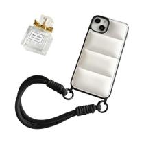 Capa Protetora Acolchoada Com Alça Para iPhone 12-17 pro Max, Cobertura Completa Com Abertura Para